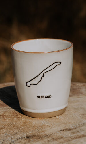 Waddenmokje Vlieland eiland wit