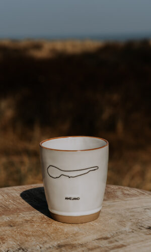 Waddenmokje Ameland eiland wit