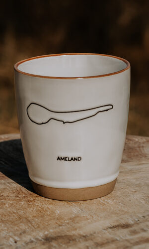 Waddenmokje Ameland eiland wit