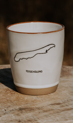 Waddenmokje Terschelling eiland wit