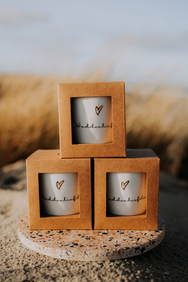 Limited edition mokje Waddenliefde goud