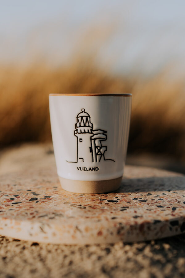 Wadden espressomokje Vlieland wit