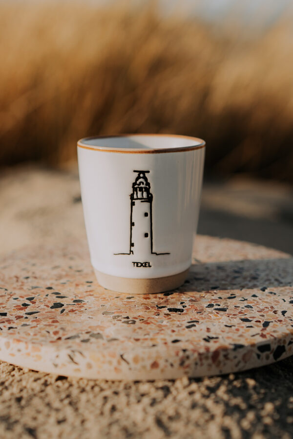 Wadden espressomokje Texel wit