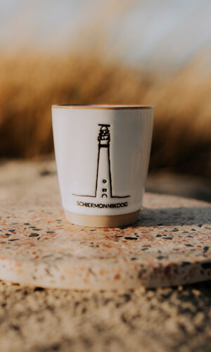 Wadden espressomokje Schiermonnikoog wit