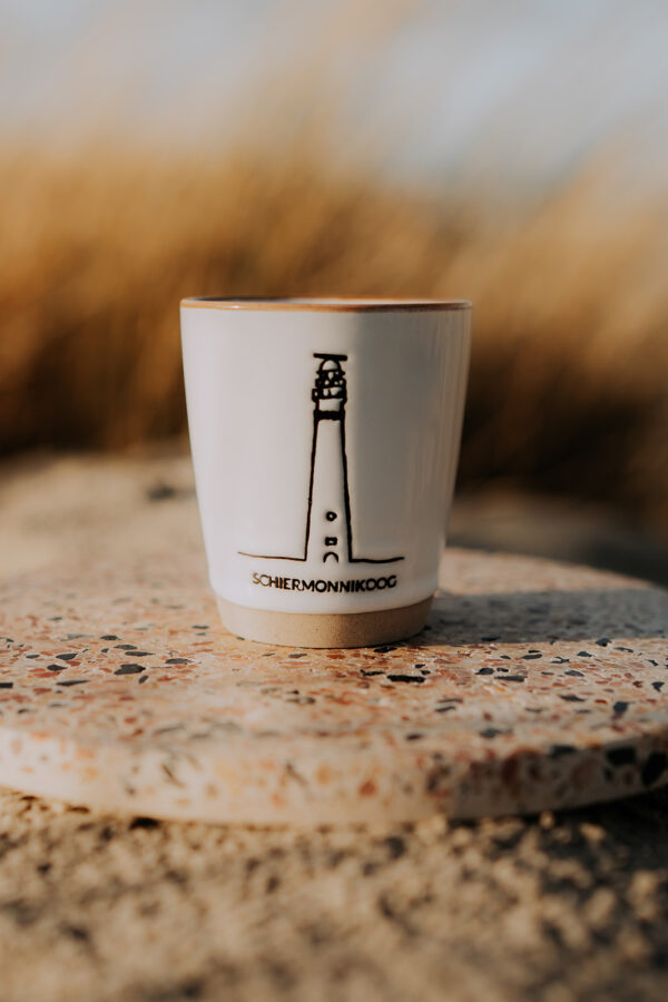 Wadden espressomokje Schiermonnikoog wit