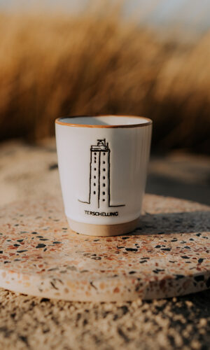 Wadden espressomokje Terschelling wit