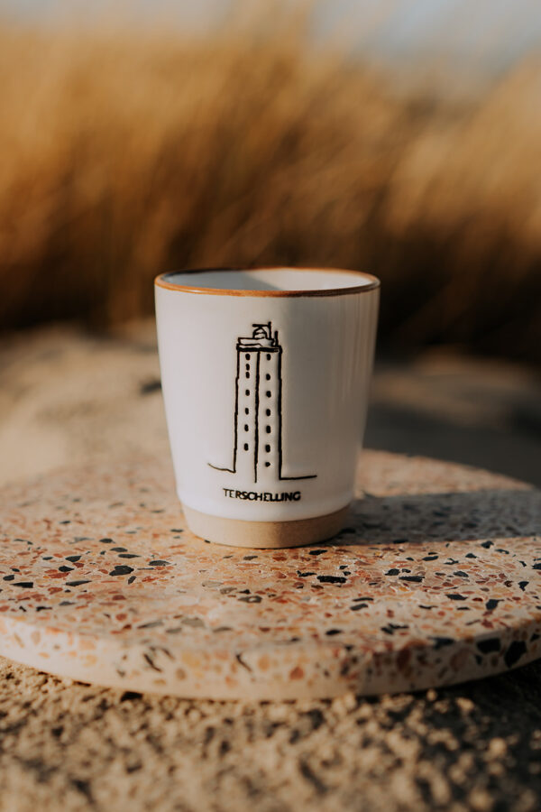 Wadden espressomokje Terschelling wit