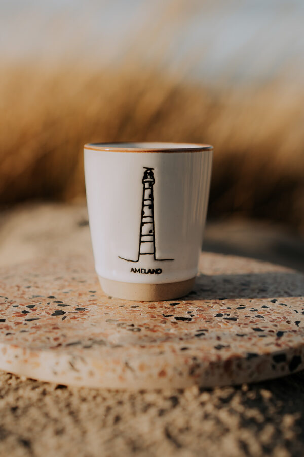 Wadden espressomokje Ameland wit