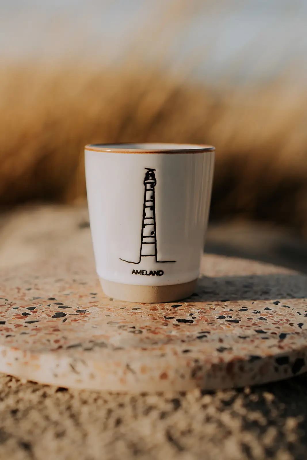 Wadden espressomokje Ameland wit